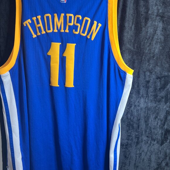 Adidas NBA Golden State Warriors Klay Thompson #11 Swingman Jersey Men’s XXL Blu - Picture 4 of 7